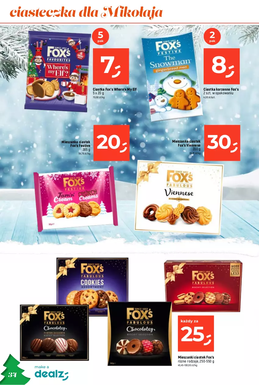 Gazetka promocyjna Dealz - O CHOINKA! SUPERCENY - ważna 09.11 do 24.12.2023 - strona 34 - produkty: Ciastka, Cukier, Cukierki, Oreo, Rolada, Stek