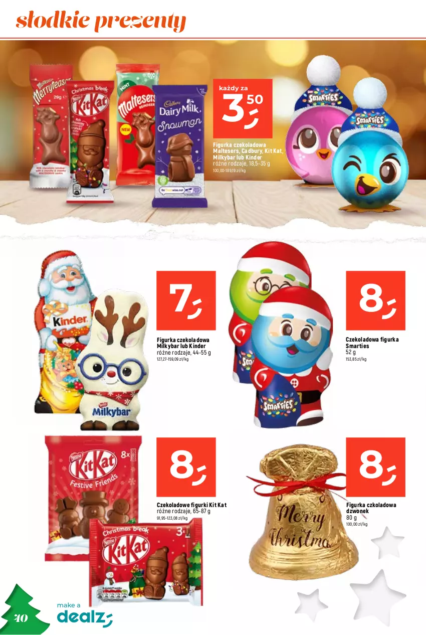 Gazetka promocyjna Dealz - O CHOINKA! SUPERCENY - ważna 09.11 do 24.12.2023 - strona 40 - produkty: Dzwonek, Kinder, Kit Kat, Ser