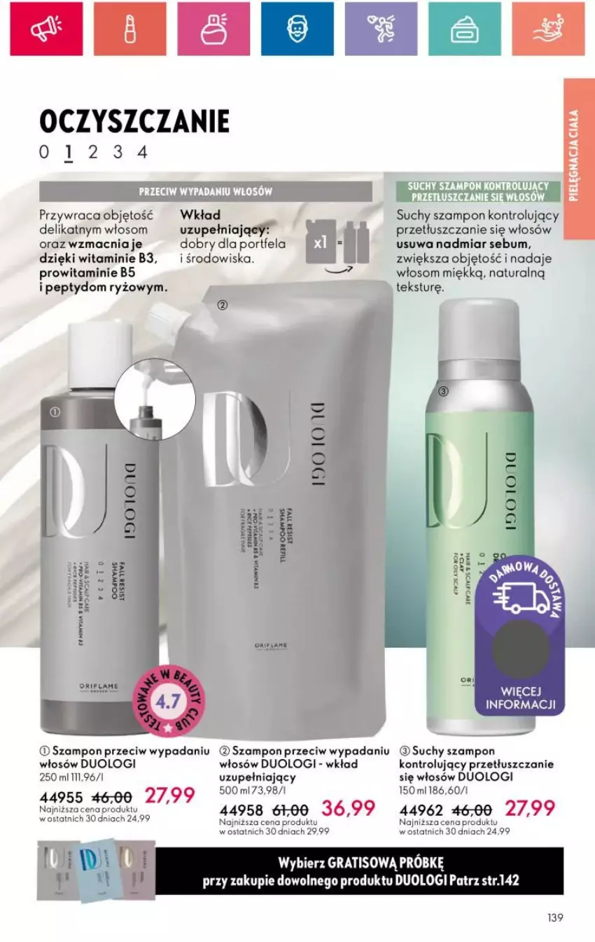 Gazetka promocyjna Oriflame - ważna 07.05 do 27.05.2024 - strona 45 - produkty: Gra, Por, Ryż, Suchy szampon, Szampon