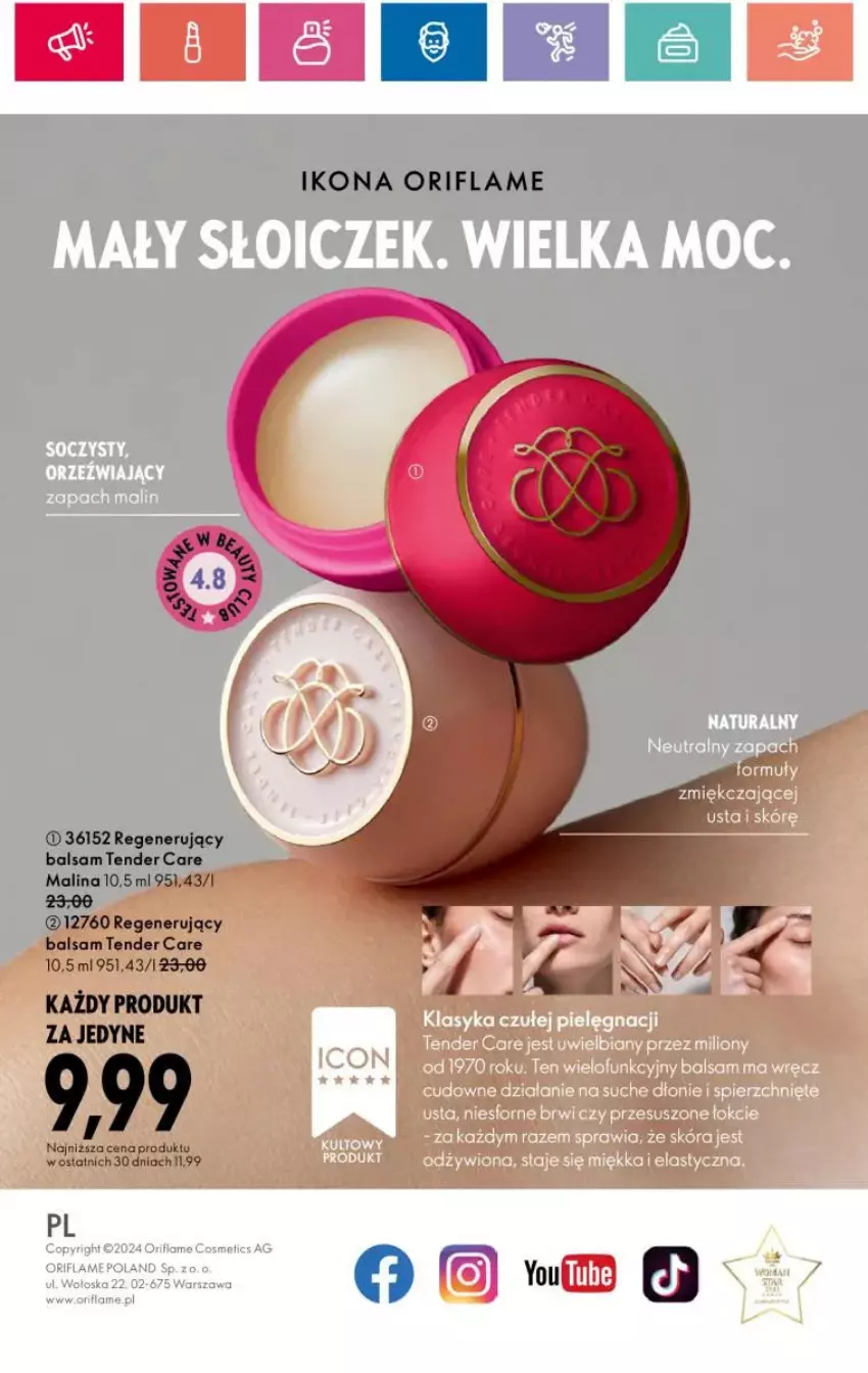 Gazetka promocyjna Oriflame - ważna 07.05 do 27.05.2024 - strona 75 - produkty: Oriflame, Tender Care