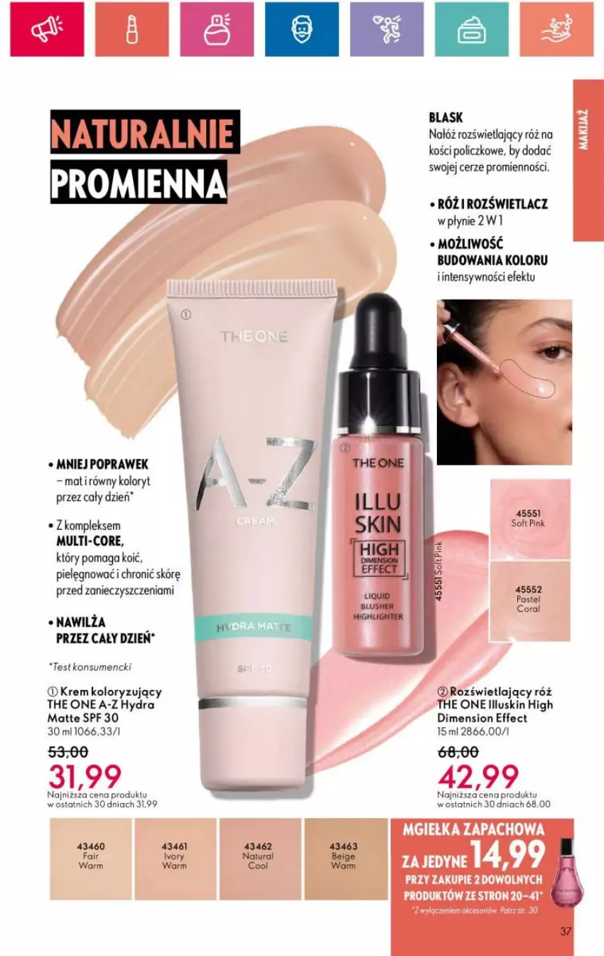 Gazetka promocyjna Oriflame - ważna 07.05 do 27.05.2024 - strona 98 - produkty: Fa, Rozświetlacz, The ONE