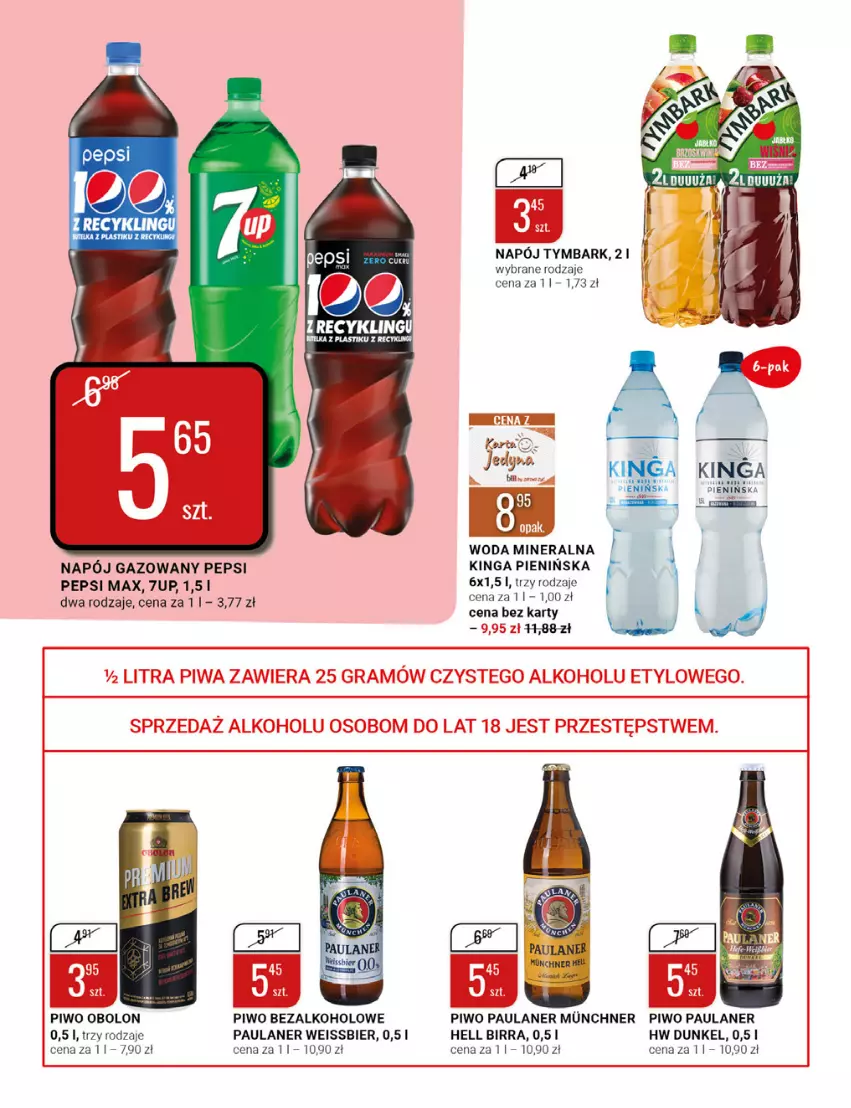 Gazetka promocyjna Bi1 - Mini ceny na Nowy Rok - ważna 02.01 do 17.01.2022 - strona 16 - produkty: Gra, Napój, Napój gazowany, Pepsi, Piwa, Piwo, Tymbark, Woda, Woda mineralna