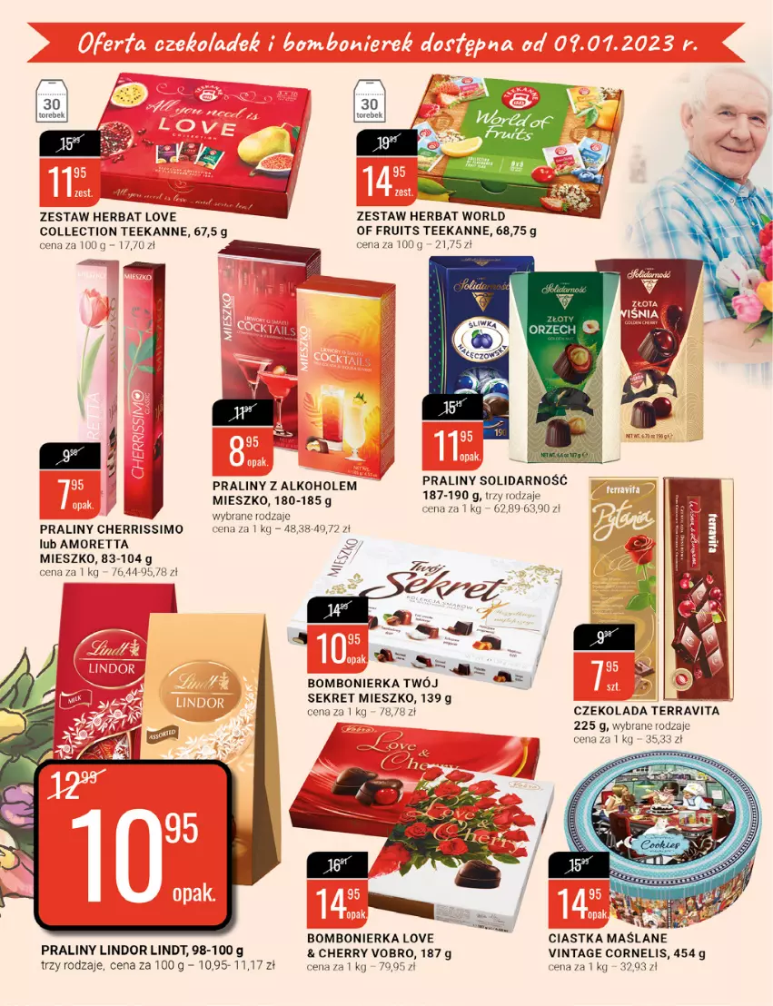 Gazetka promocyjna Bi1 - Mini ceny na Nowy Rok - ważna 02.01 do 17.01.2022 - strona 8 - produkty: Alkohole, Ciastka, Czekolada, Kret, Lindor, Lindt, Praliny, Teekanne