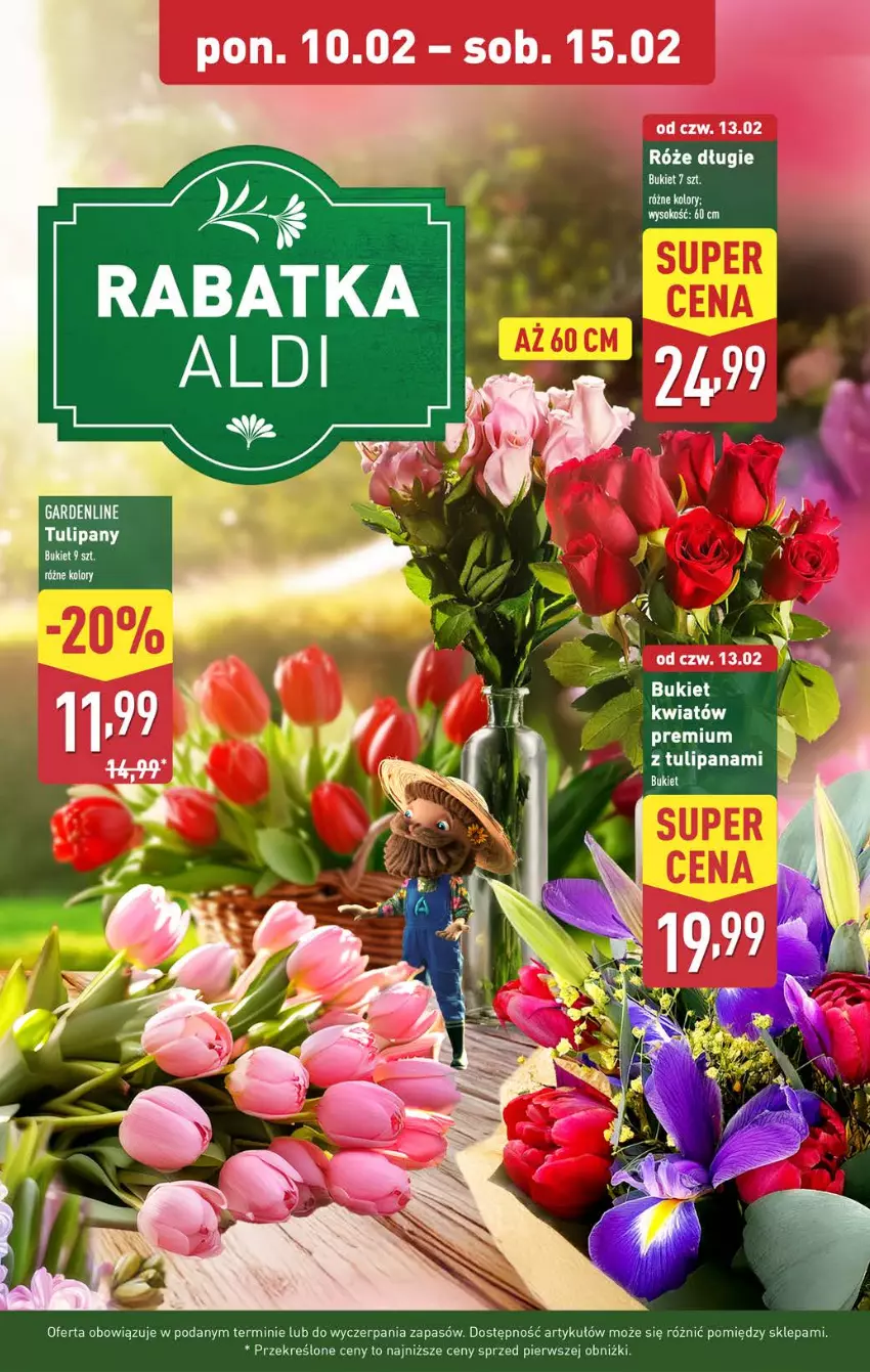 Gazetka promocyjna Aldi - Okazje na weekend - ważna 13.02 do 15.02.2025 - strona 7 - produkty: Bukiet, Sok, Tulipan