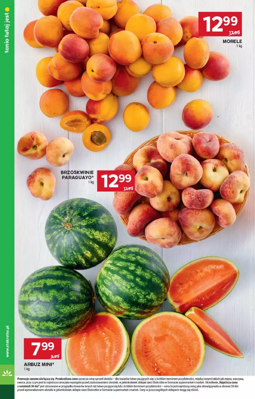 Gazetka promocyjna Stokrotka - Market - ważna 06.06 do 12.06.2024 - strona 8 - produkty: Arbuz, Brzoskwinie, Mięso, Owoce, Warzywa