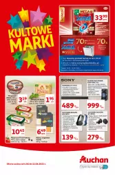 Gazetka promocyjna Auchan - Kultowe Marki Hipermarkety - Gazetka - ważna od 11.06 do 11.06.2021 - strona 1 - produkty: Por, Słuchawki, Głośnik, Booster, Mikrofon, Power audio, Sony, Soundbar, Margaryna, Somat, Mola, Flora, Kasia, Gitara