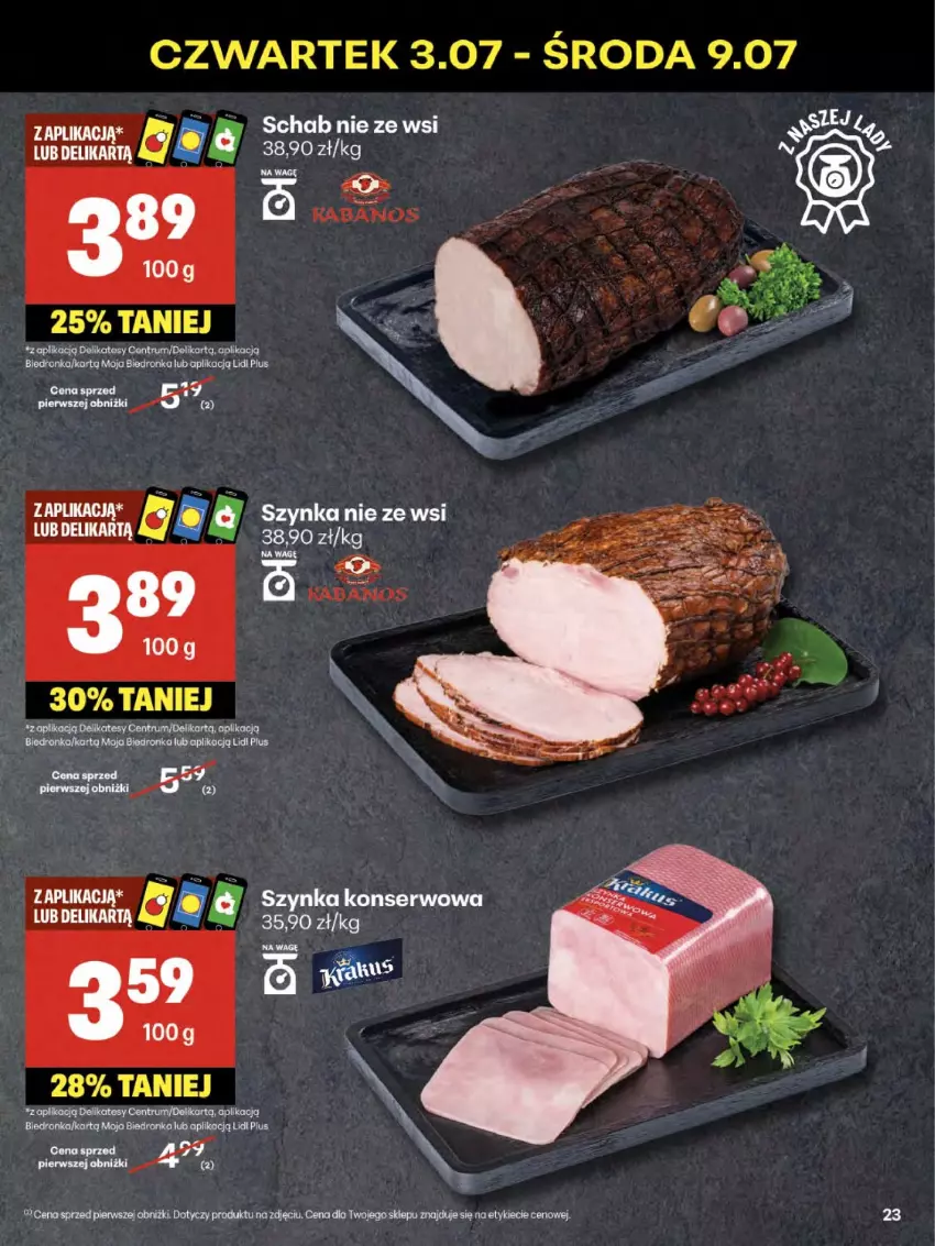 Gazetka promocyjna Delikatesy Centrum - Franczyza DC27 Czwartek - ważna 03.07 do 09.07.2025 - strona 23 - produkty: Rum, Szynka