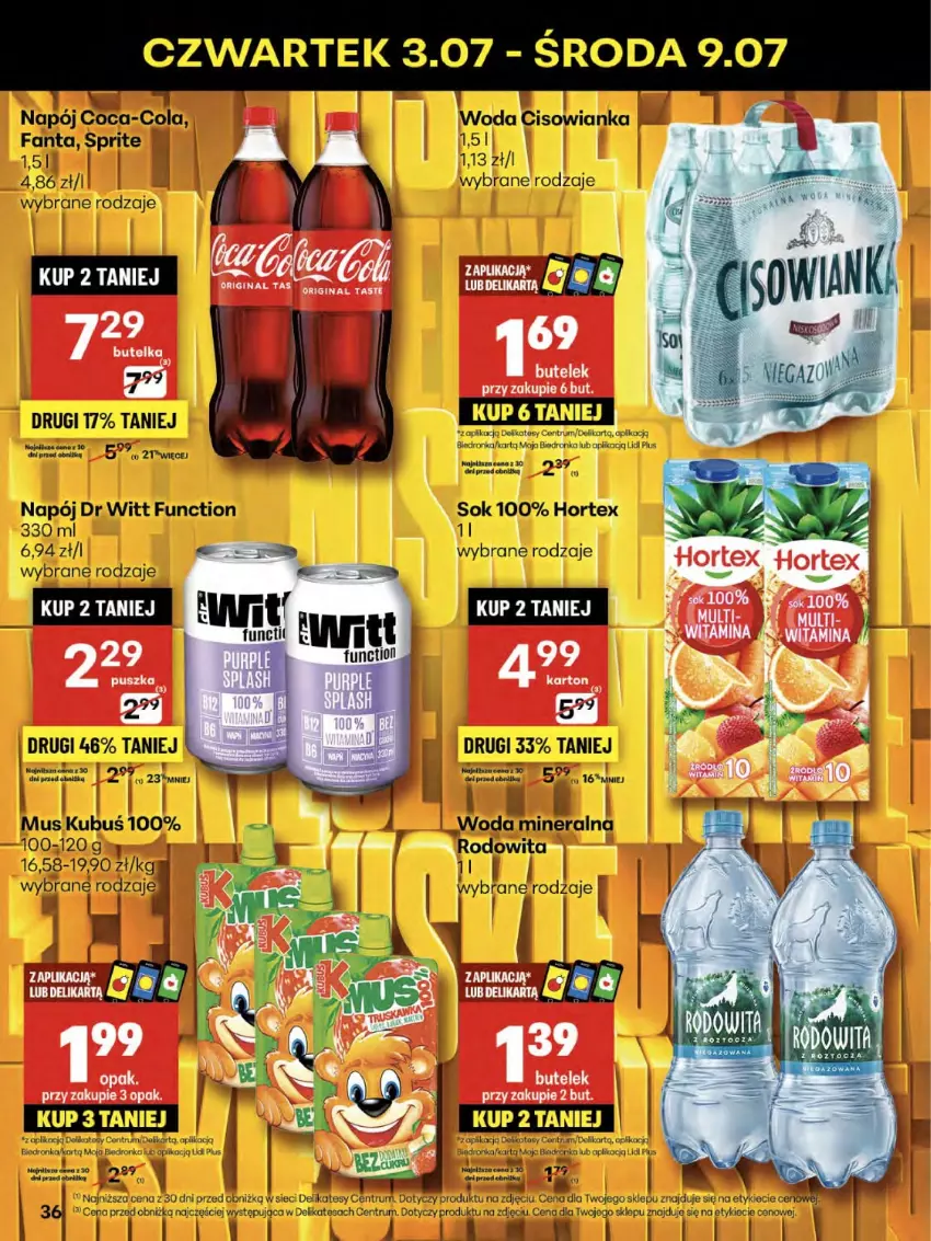Gazetka promocyjna Delikatesy Centrum - Franczyza DC27 Czwartek - ważna 03.07 do 09.07.2025 - strona 36 - produkty: Gin