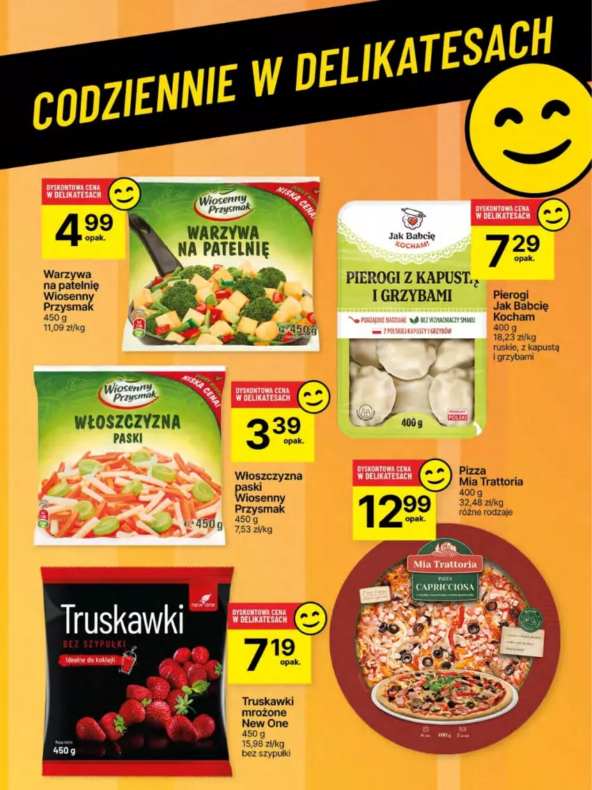 Gazetka promocyjna Delikatesy Centrum - Franczyza DC27 Czwartek - ważna 03.07 do 09.07.2025 - strona 51 - produkty: Kapustą, Koc, Pierogi, Pizza, Truskawki