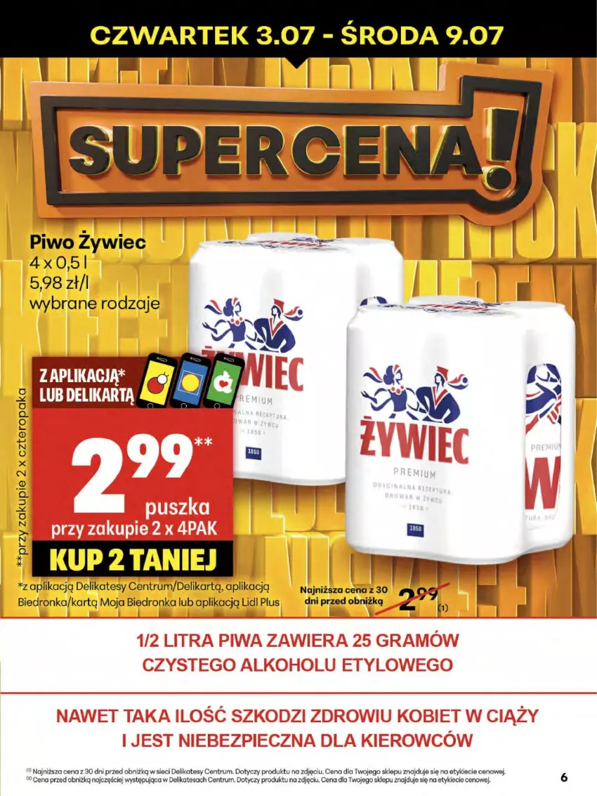 Gazetka promocyjna Delikatesy Centrum - Franczyza DC27 Czwartek - ważna 03.07 do 09.07.2025 - strona 6 - produkty: Piwo, Rum