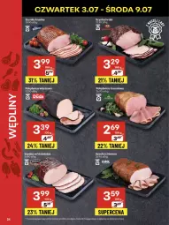 Gazetka promocyjna Delikatesy Centrum - Franczyza DC27 Czwartek - Gazetka - ważna od 09.07 do 09.07.2025 - strona 24 - produkty: Polędwica, Szynka, Fa