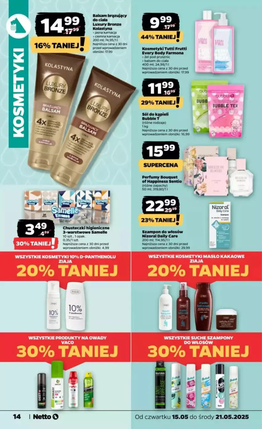 Gazetka promocyjna Netto - ważna 15.05 do 21.05.2025 - strona 6 - produkty: Body, Chusteczki, Fa, Szampon