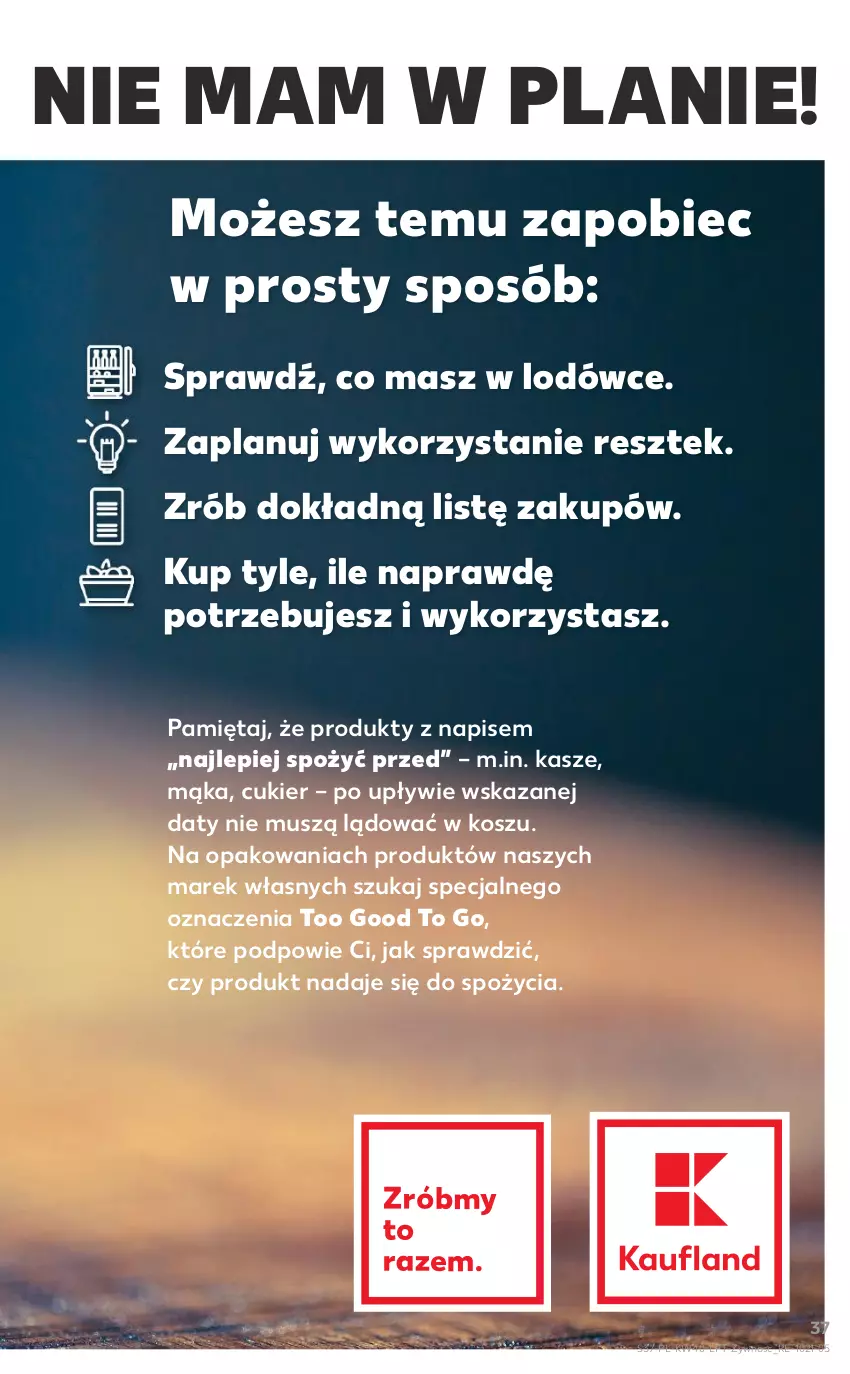 Gazetka promocyjna Kaufland - OFERTA TYGODNIA - ważna 07.10 do 13.10.2021 - strona 37 - produkty: Cukier, Kosz, Mąka, Mięta, Mus