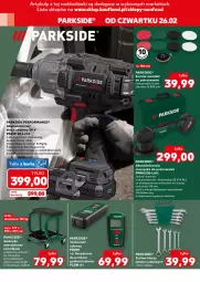Gazetka promocyjna Kaufland - Kaufland - Gazetka - ważna od 04.03 do 04.03.2026 - strona 8 - produkty: Parkside, Szynka, Maszynka, Zestaw kluczy, Klucz udarowy, Lakier, Akumulator