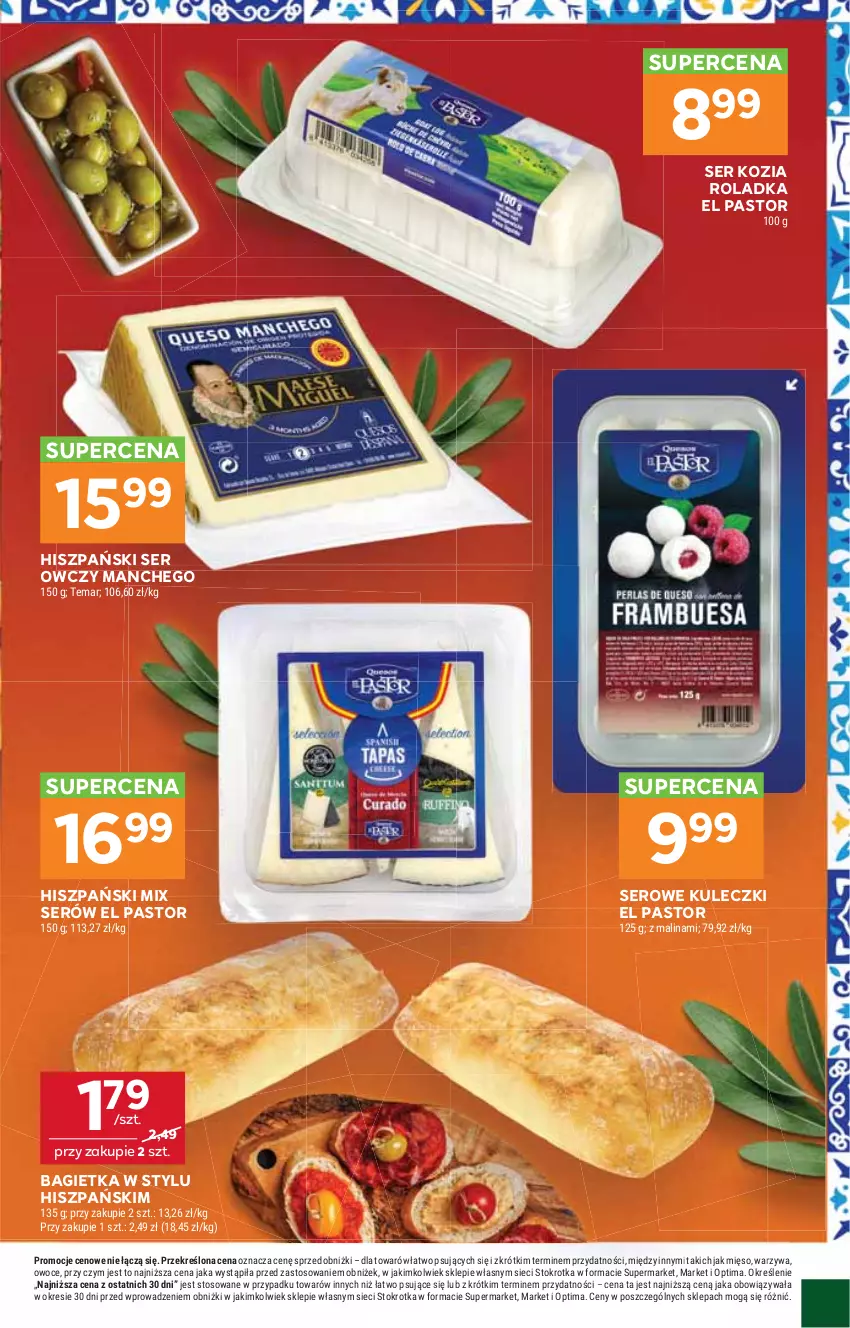 Gazetka promocyjna Stokrotka - Supermarket - ważna 06.08 do 12.08.2026 - strona 29 - produkty: Astor, Bagietka, Mięso, Optima, Owoce, Ser, Ser kozi, Ser owczy, Warzywa