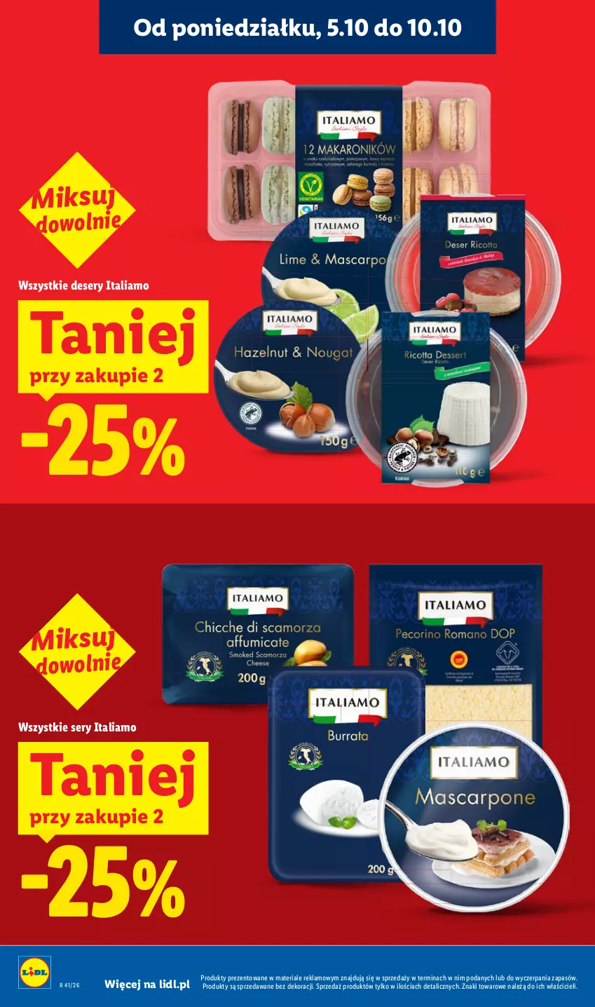 Gazetka promocyjna Lidl - Gazetka - ważna 08.10 do 10.10.2026 - strona 18 - produkty: Deser, Ser