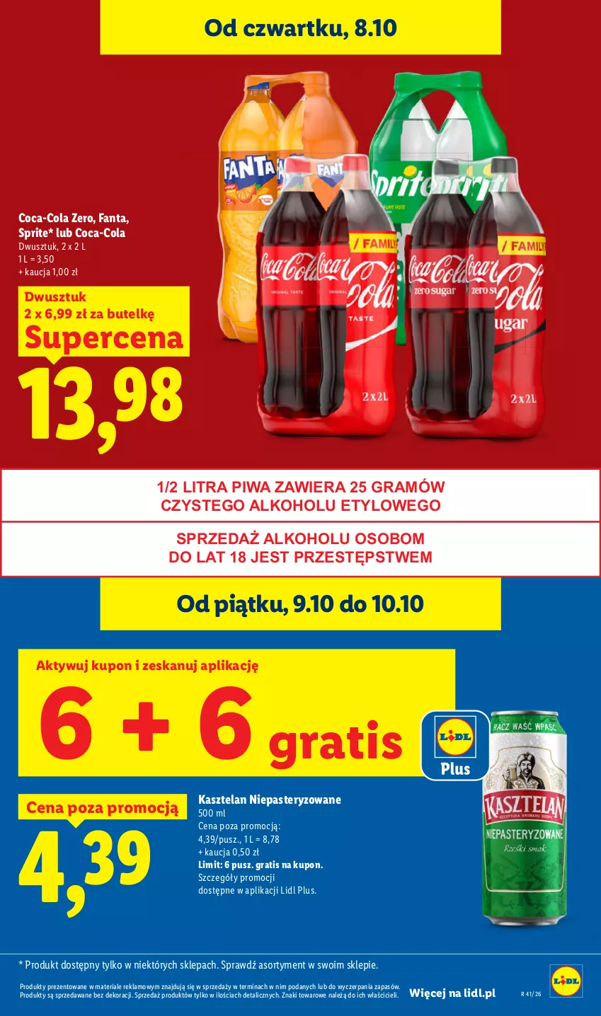 Gazetka promocyjna Lidl - Gazetka - ważna 08.10 do 10.10.2026 - strona 21 - produkty: Gra, Kasztelan, Piwa