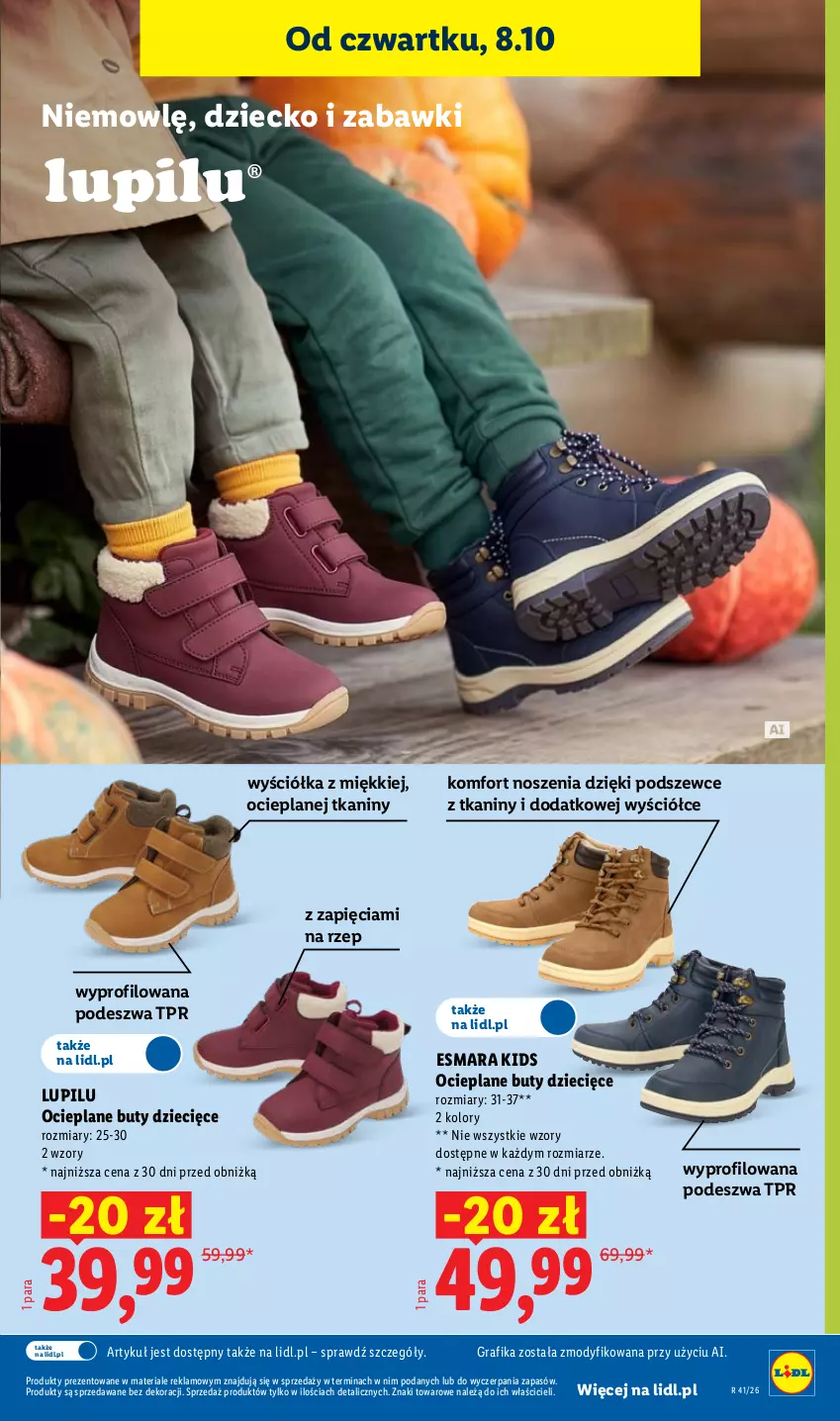 Gazetka promocyjna Lidl - Gazetka - ważna 08.10 do 10.10.2026 - strona 39 - produkty: Buty, Dzieci, Gra, Grafika
