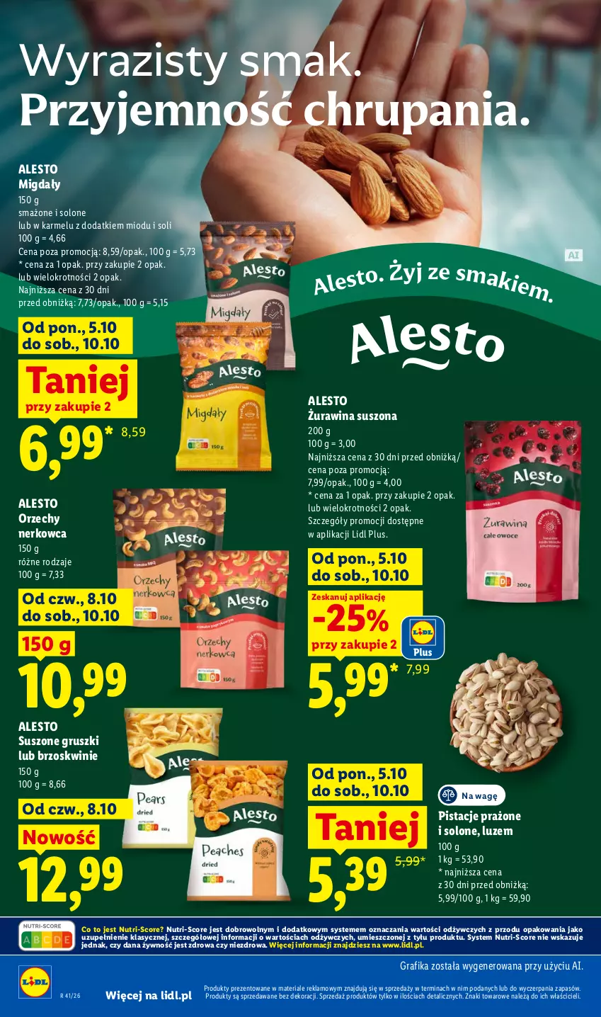 Gazetka promocyjna Lidl - Gazetka - ważna 08.10 do 10.10.2026 - strona 78 - produkty: Brzoskwinie, Gra, Grafika, Gruszki, Migdały, Pistacje