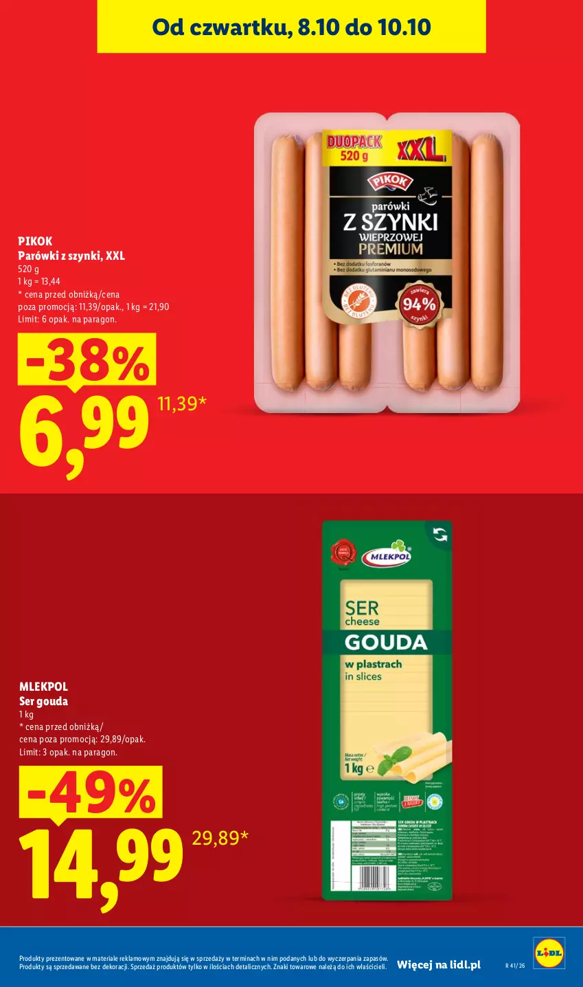 Gazetka promocyjna Lidl - Gazetka - ważna 08.10 do 10.10.2026 - strona 9 - produkty: Gouda