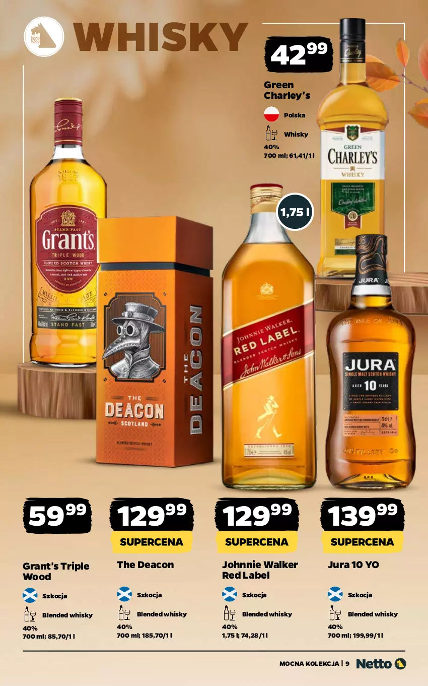 Gazetka promocyjna Netto - Netto_MK_09/25_2 - ważna 15.09 do 28.09.2025 - strona 9 - produkty: Gra, Grant's, Johnnie Walker, Koc, Whisky