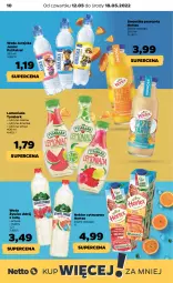 Gazetka promocyjna Netto - Gazetka spożywcza 12.05-18.05 - Gazetka - ważna od 18.05 do 18.05.2022 - strona 10 - produkty: Lemoniada, Maliny, Tymbark, Smoothie, Limonka, Arbuz, Woda, Psi Patrol, Nektar, Hortex