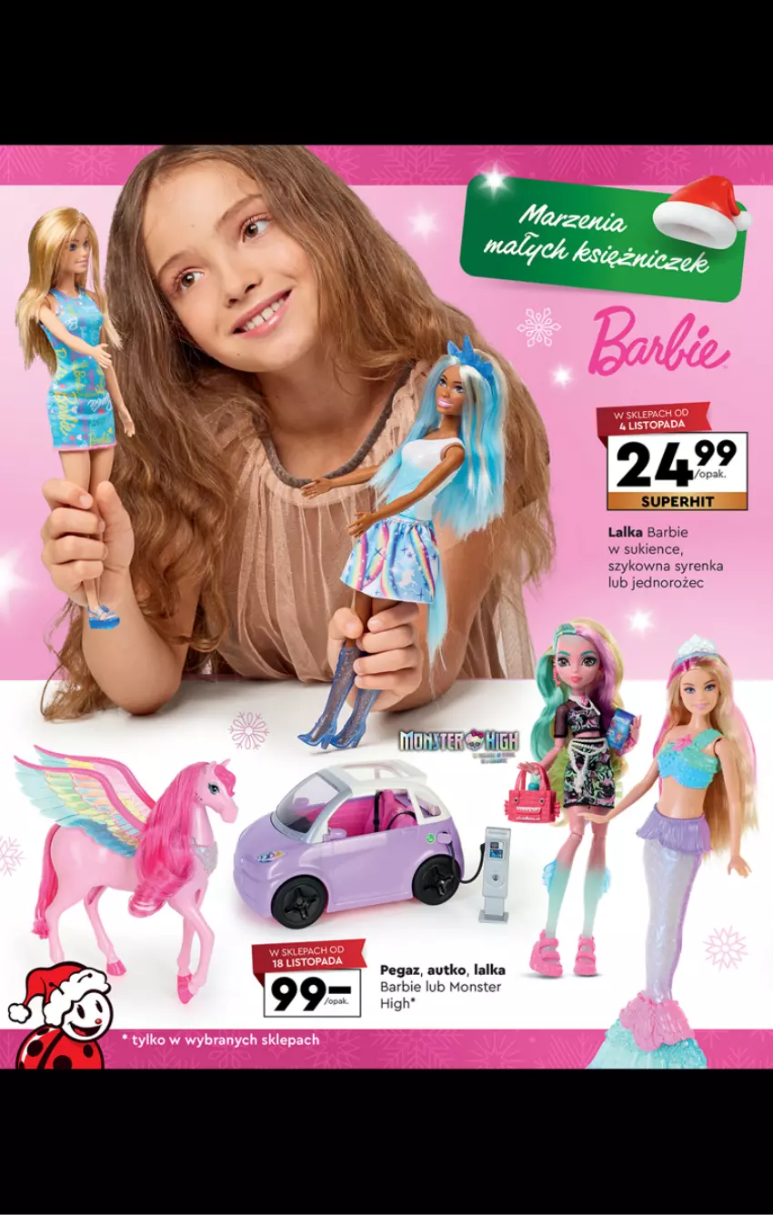 Gazetka promocyjna Biedronka - Kraina zabawek - ważna 02.11 do 24.12.2024 - strona 50 - produkty: Barbie, Jednorożec, Lalka