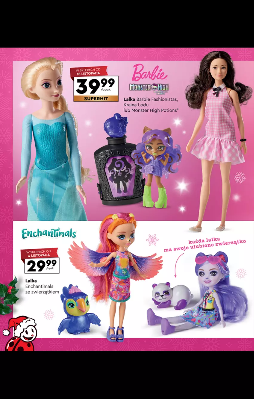 Gazetka promocyjna Biedronka - Kraina zabawek - ważna 02.11 do 24.12.2024 - strona 52 - produkty: Barbie, Enchantimals, Fa, Lalka, Top