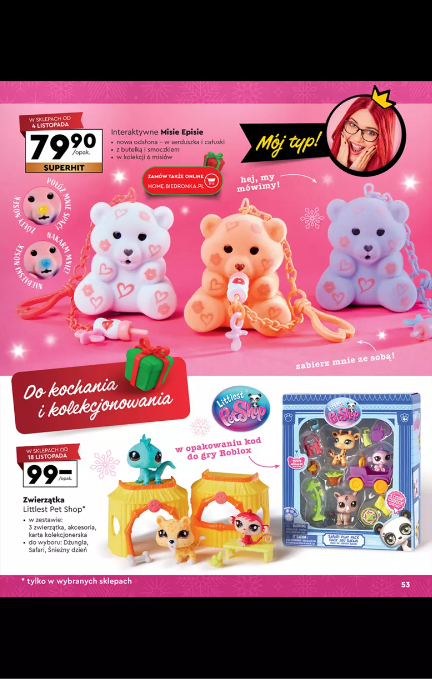 Gazetka promocyjna Biedronka - Kraina zabawek - ważna 02.11 do 24.12.2024 - strona 53 - produkty: Fa, Littlest Pet Shop, Ser, Tera