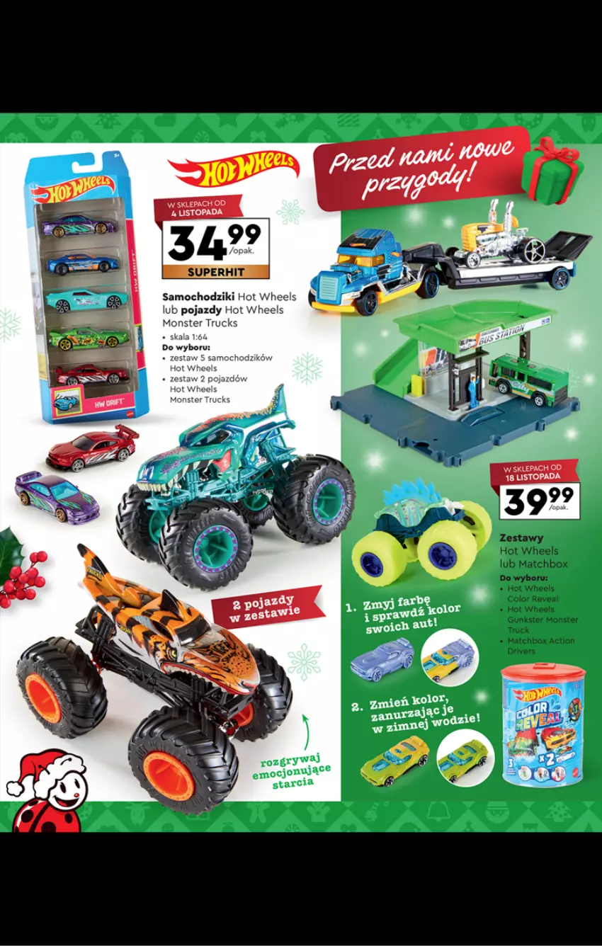 Gazetka promocyjna Biedronka - Kraina zabawek - ważna 02.11 do 24.12.2024 - strona 64 - produkty: Chodzik, Gry, Hot Wheels, Monster truck, Pojazd, Samochodziki