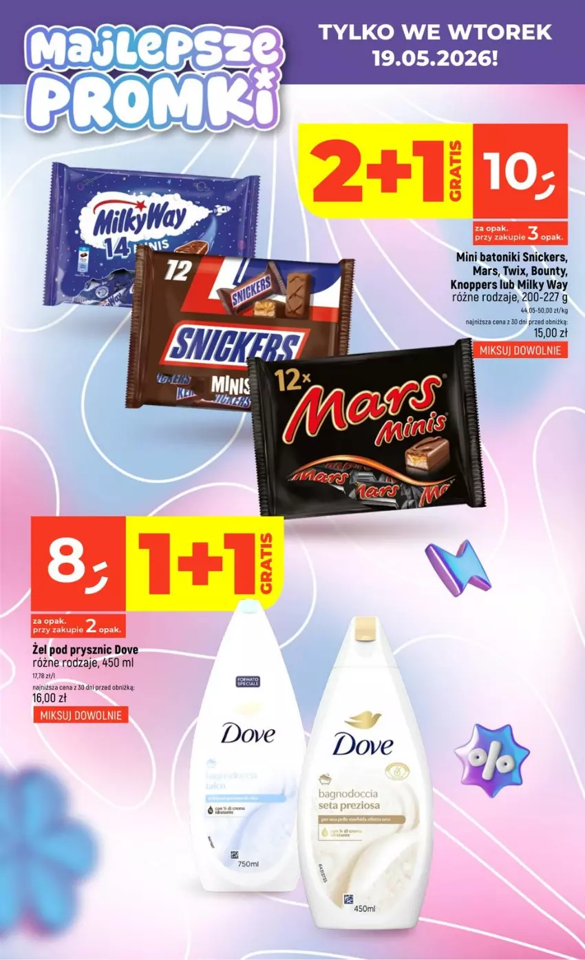Gazetka promocyjna Dealz - MAJLEPSZE - ważna 14.05 do 20.05.2026 - strona 6 - produkty: Baton, Bounty, Dove, Knoppers, Mars, Milky Way, Snickers, Tonik, Twix