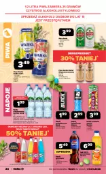 Gazetka promocyjna Netto - Od Poniedziałku - Gazetka - ważna od 21.03 do 21.03.2026 - strona 24 - produkty: Piwa, Piwo, Sok, Por, Gra, Napój energetyczny, Granat, Mirinda, Napoje, Warka, Lack, Perła, Pepsi, Hellena, Napój izotoniczny, Napój gazowany, Radler, Tymbark, Owoce, Woda niegazowana, Woda, Mango, Napój, Grejpfrut, Hortex
