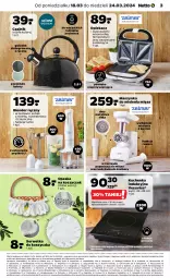 Gazetka promocyjna Netto - Od Poniedziałku Przemysłowa - Gazetka - ważna od 24.03 do 24.03.2024 - strona 3 - produkty: Piec, Kujawski, Top, Sok, Ser, Gra, Opaska, Blender ręczny, Blender, Maszynka do mielenia, Rozdrabniacz, Czajnik, Kosz, Trzepaczka, Szynka, Podlaski, Stock, Maszynka, Kubek, Fa