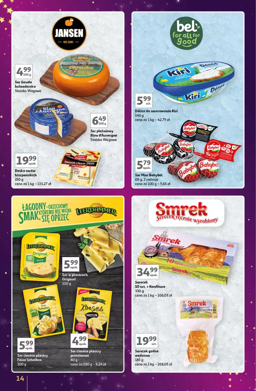 Gazetka promocyjna Auchan - Znane Marki Lubiane Hipermarket - ważna 28.11 do 07.12.2024 - strona 14 - produkty: Deska serów, Gałka, Gouda, Konfitura, Rum, Ser, Ser pleśniowy