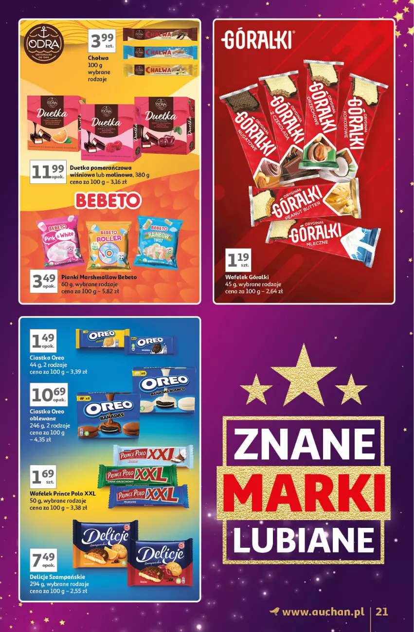 Gazetka promocyjna Auchan - Znane Marki Lubiane Hipermarket - ważna 28.11 do 07.12.2024 - strona 21 - produkty: Góralki, Noż, Wafelek