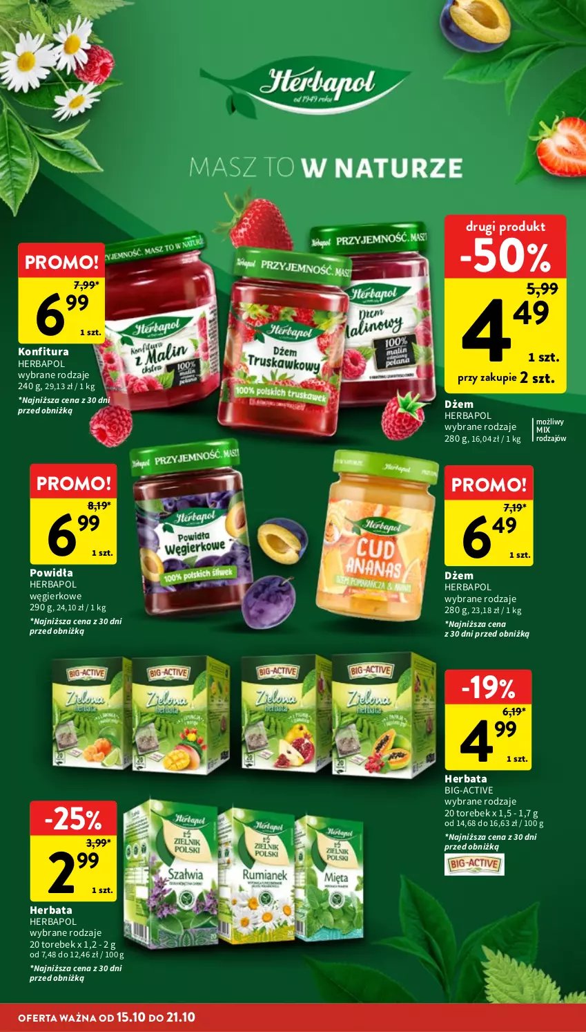 Gazetka promocyjna Intermarche - Gazetka promocyjna - ważna 15.10 do 21.10.2026 - strona 24 - produkty: Dżem, Herbapol, Herbata, Konfitura