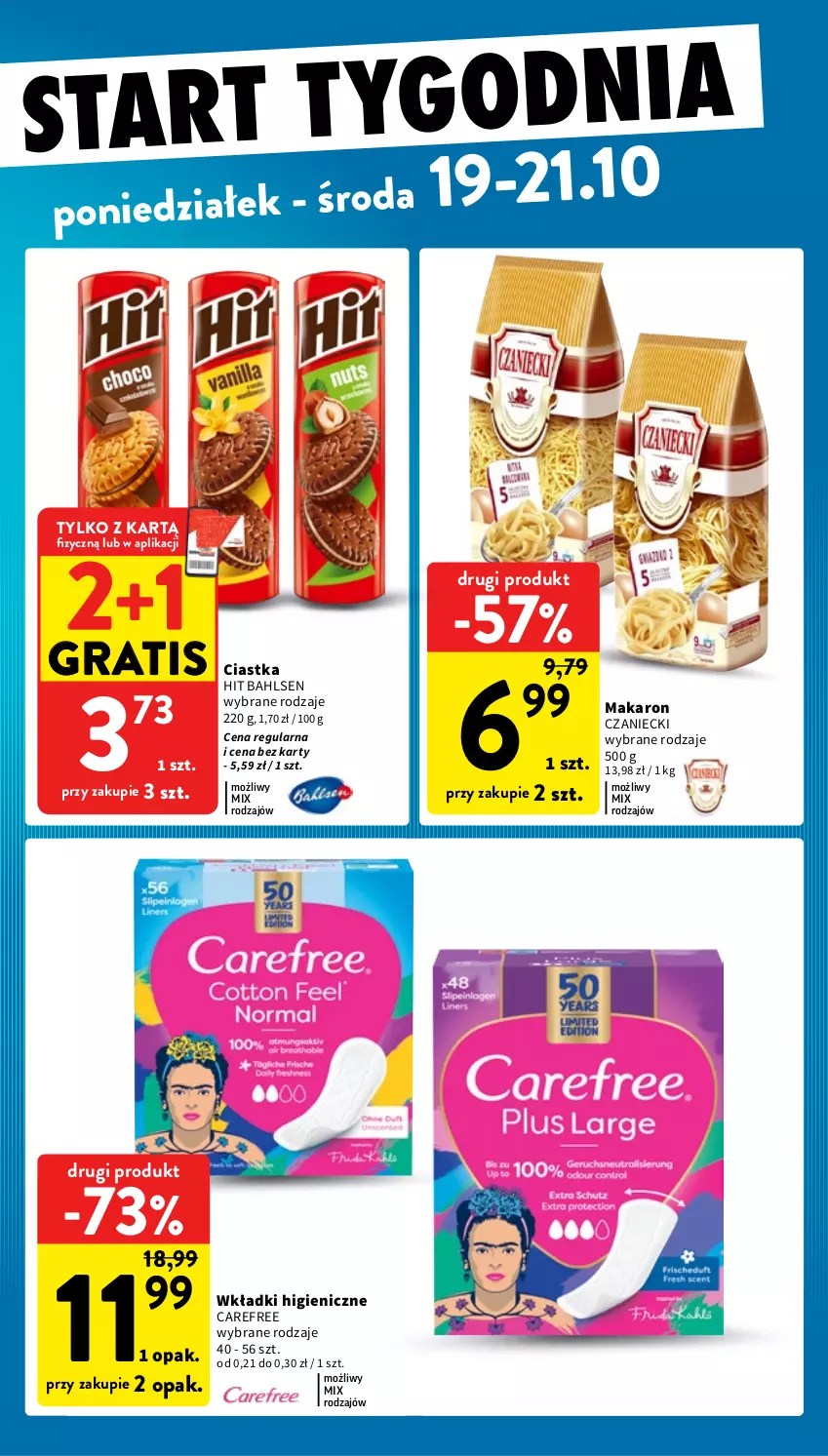 Gazetka promocyjna Intermarche - Gazetka promocyjna - ważna 15.10 do 21.10.2026 - strona 43 - produkty: Carefree, Ciastka, Gra, Makaron, Wkładki