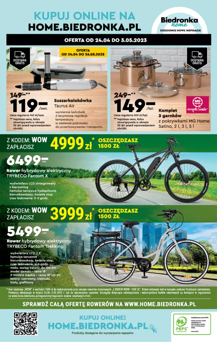 Gazetka promocyjna Biedronka - ważna 27.04 do 03.05.2023 - strona 59 - produkty: Fa, Gra, Lokówka, Por, Rama, Rower, Sport, Top, Tran