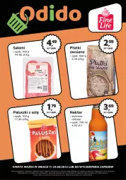 Gazetka promocyjna Odido - Plakat marki własne - Gazetka - ważna od 24.08 do 24.08.2023 - strona 1 - produkty: Salami, Płatki owsiane, Nektar