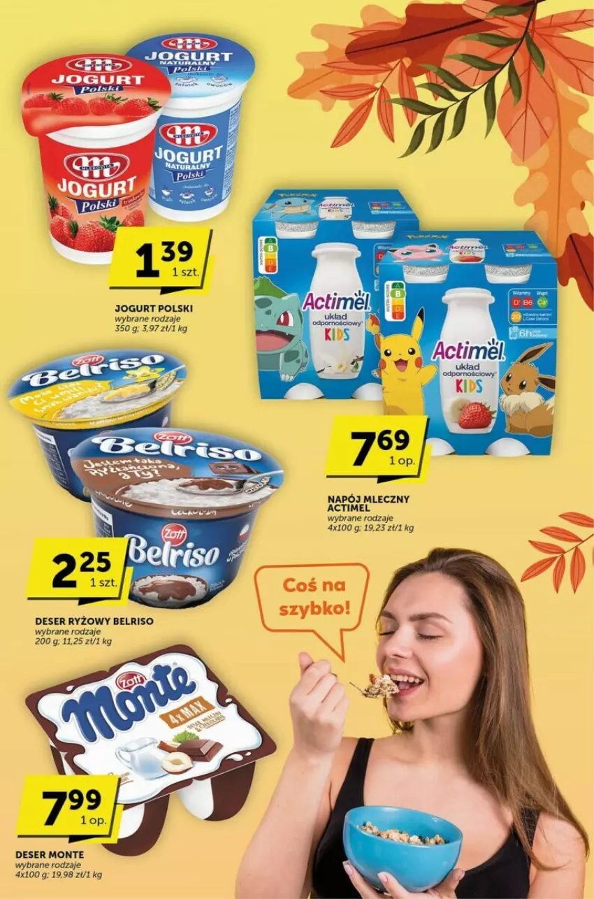 Gazetka promocyjna Selgros - ważna 05.10 do 17.10.2023 - strona 36 - produkty: Actimel, Belriso, Deser, Jogurt, Monte, Napój, Napój mleczny, Ryż, Ser