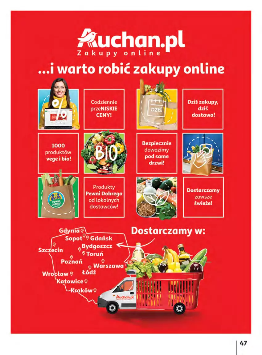 Gazetka promocyjna Auchan - Megapromocje są w cenie Hipermarkety - ważna 12.05 do 18.05.2022 - strona 47