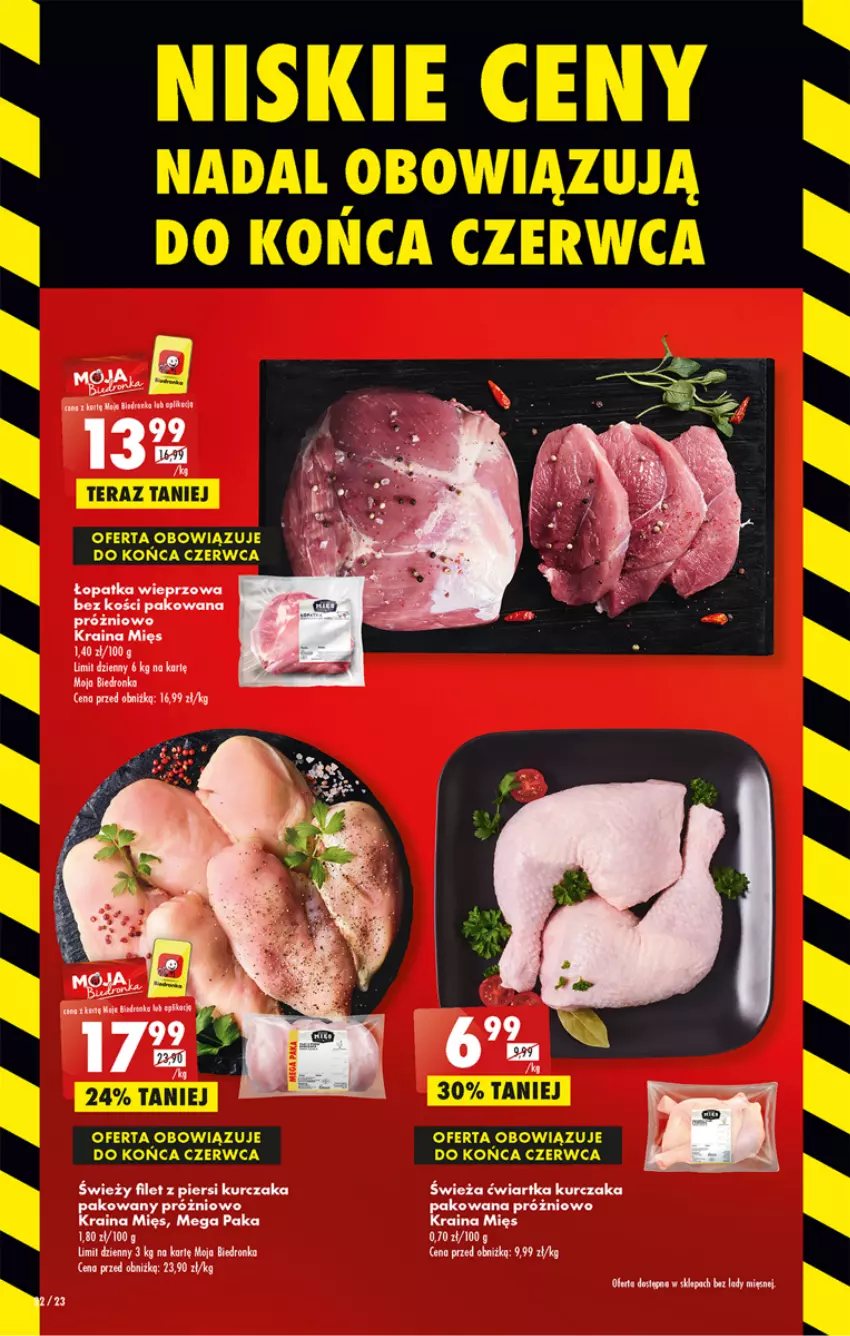 Gazetka promocyjna Biedronka - ważna 12.06 do 17.06.2023 - strona 22 - produkty: Filet z piersi kurczaka, Kurczak