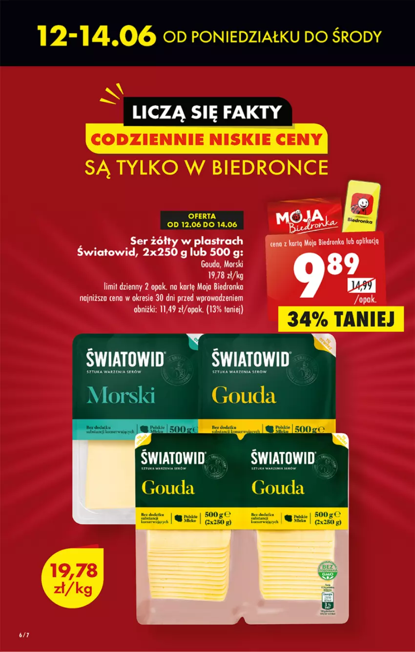 Gazetka promocyjna Biedronka - ważna 12.06 do 17.06.2023 - strona 6 - produkty: Fa, Gouda, Ser