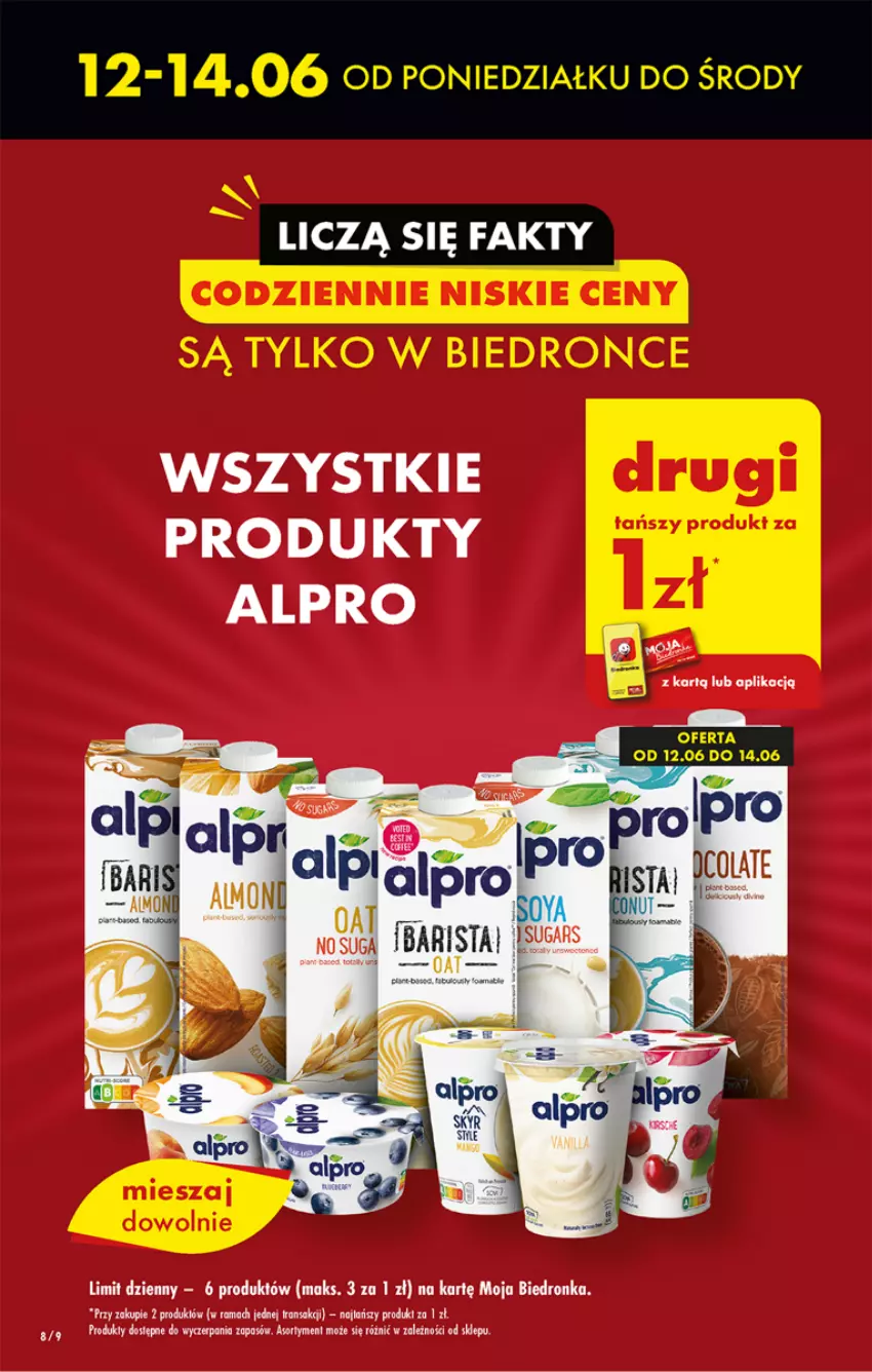 Gazetka promocyjna Biedronka - ważna 12.06 do 17.06.2023 - strona 8 - produkty: Alpro, Rama, Tran