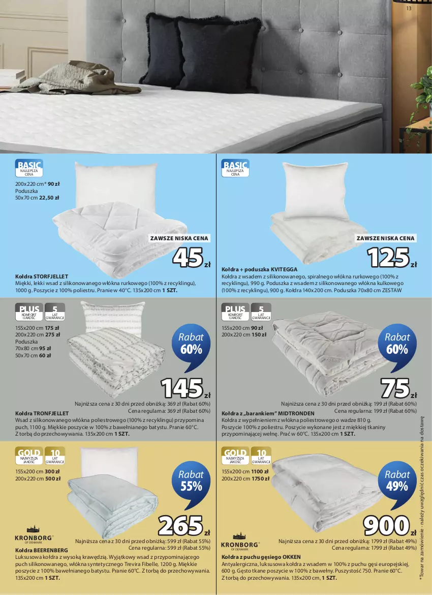 Gazetka promocyjna Jysk - Oferta tygodnia - ważna 21.10 do 08.11.2026 - strona 14 - produkty: Bell, Kołdra, Kołdra z puchu, Poduszka, Sok