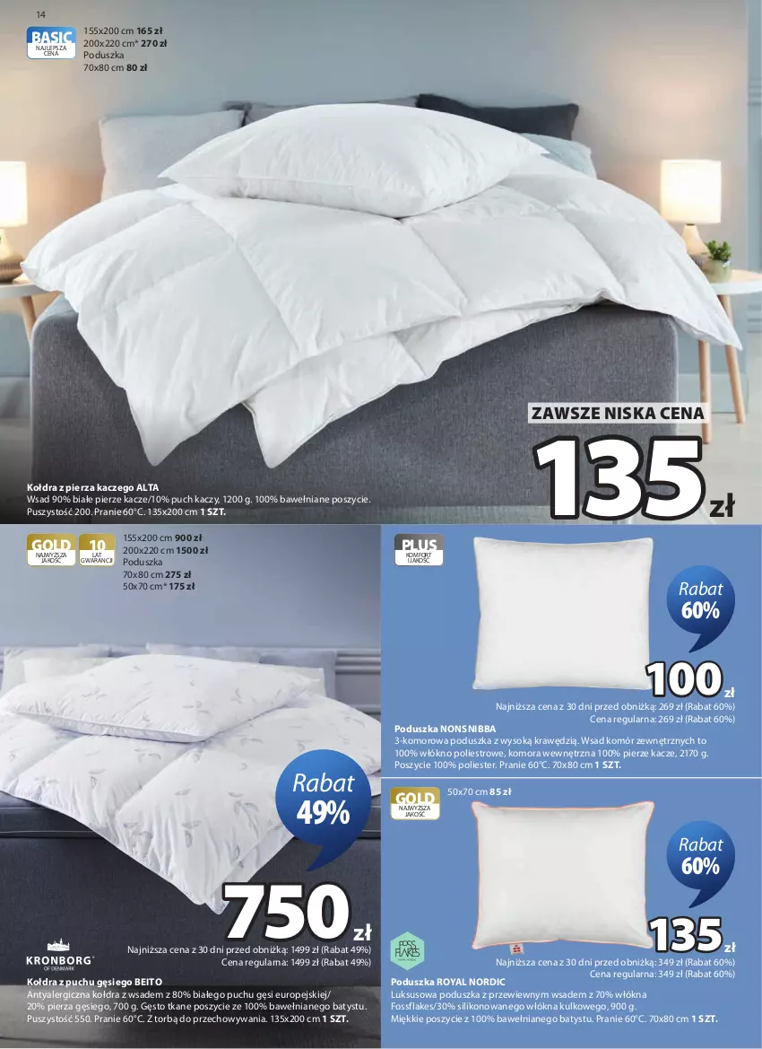 Gazetka promocyjna Jysk - Oferta tygodnia - ważna 21.10 do 08.11.2026 - strona 15 - produkty: Kołdra, Kołdra z puchu, Poduszka, Sok