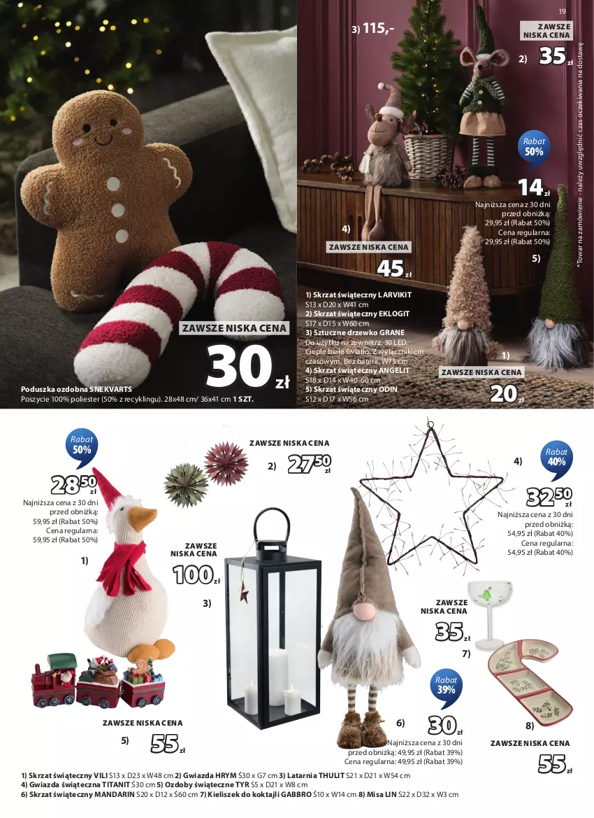 Gazetka promocyjna Jysk - Oferta tygodnia - ważna 21.10 do 08.11.2026 - strona 20 - produkty: Gra, Gwiazda, Kieliszek, Latarnia, Ozdoby świąteczne, Poduszka, Skrzat