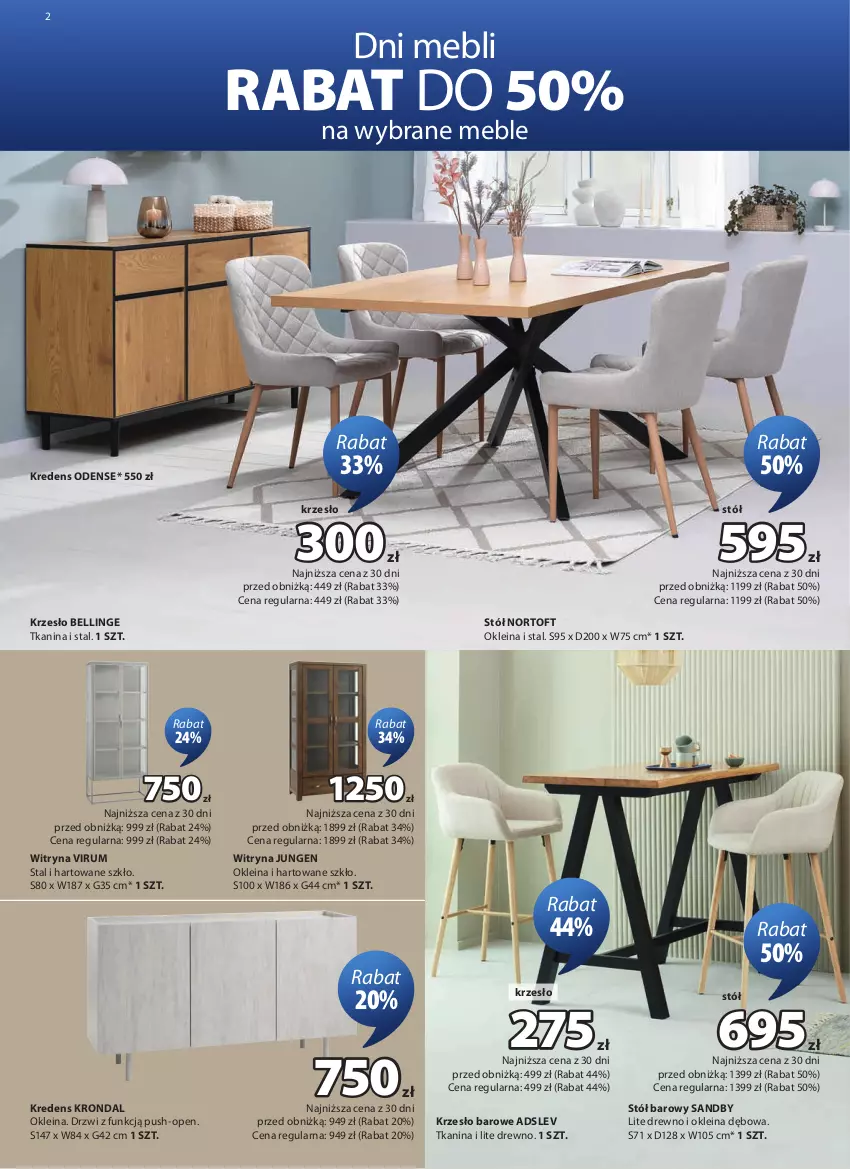 Gazetka promocyjna Jysk - Oferta tygodnia - ważna 21.10 do 08.11.2026 - strona 3 - produkty: Bell, Drzwi, Kredens, Krzesło, Meble, Rum, Stół, Witryna