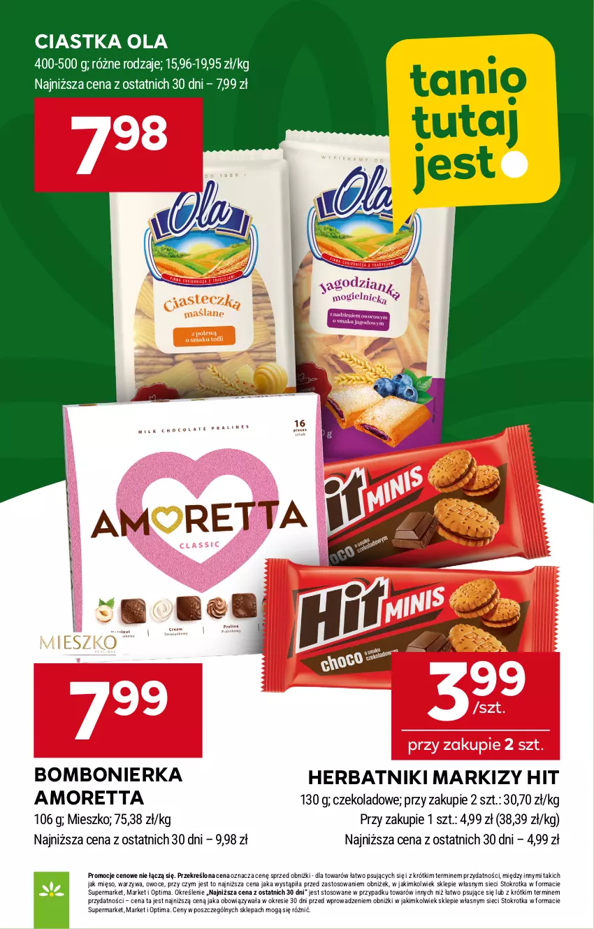 Gazetka promocyjna Stokrotka - Supermarket - ważna 29.04 do 06.05.2026 - strona 22 - produkty: Ciastka, Herbatniki, Mięso, Optima, Owoce, Warzywa