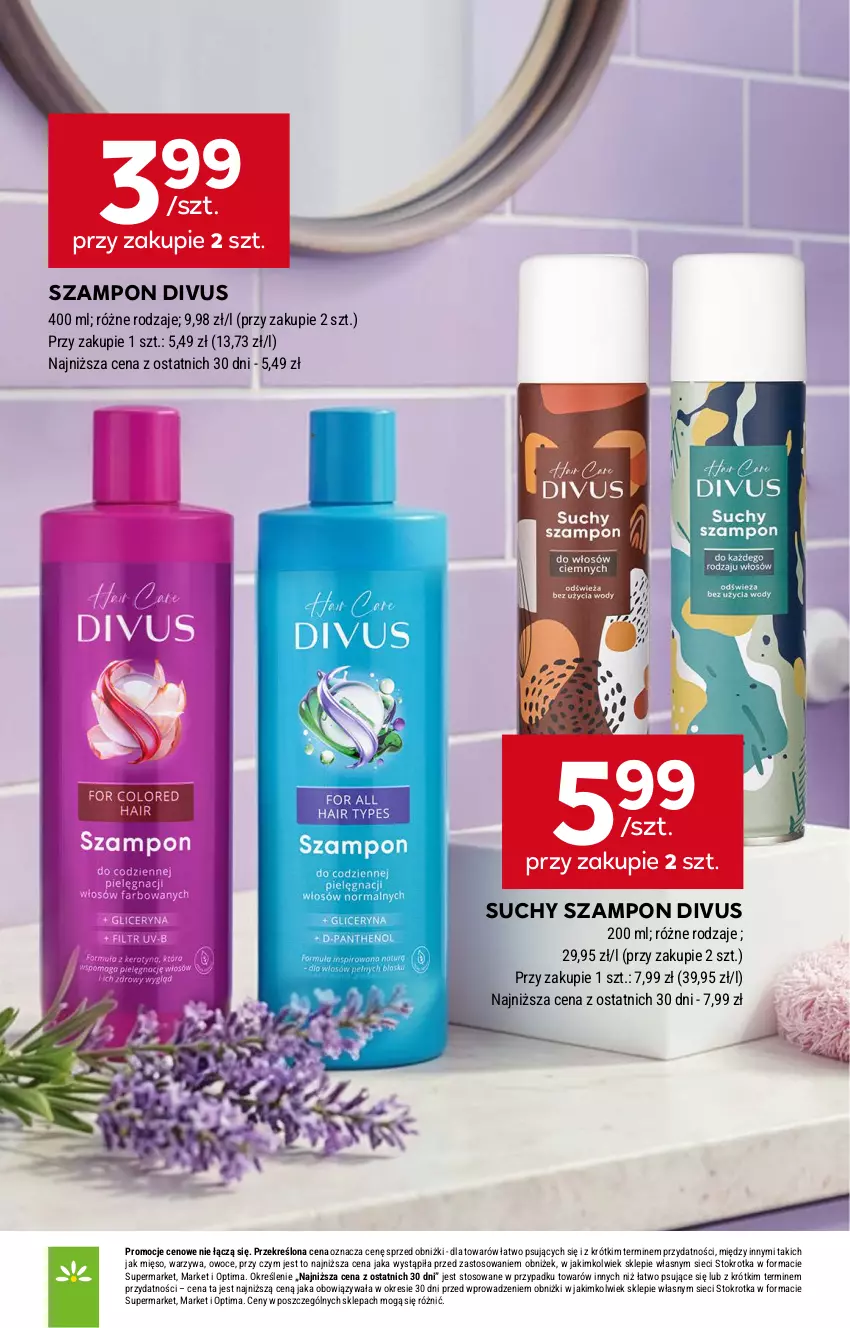 Gazetka promocyjna Stokrotka - Supermarket - ważna 29.04 do 06.05.2026 - strona 30 - produkty: Mięso, Optima, Owoce, Suchy szampon, Szampon, Warzywa